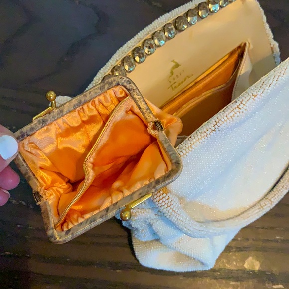 Rare Vintage Beaded Rhinestone Purse - Picture 10 of 14